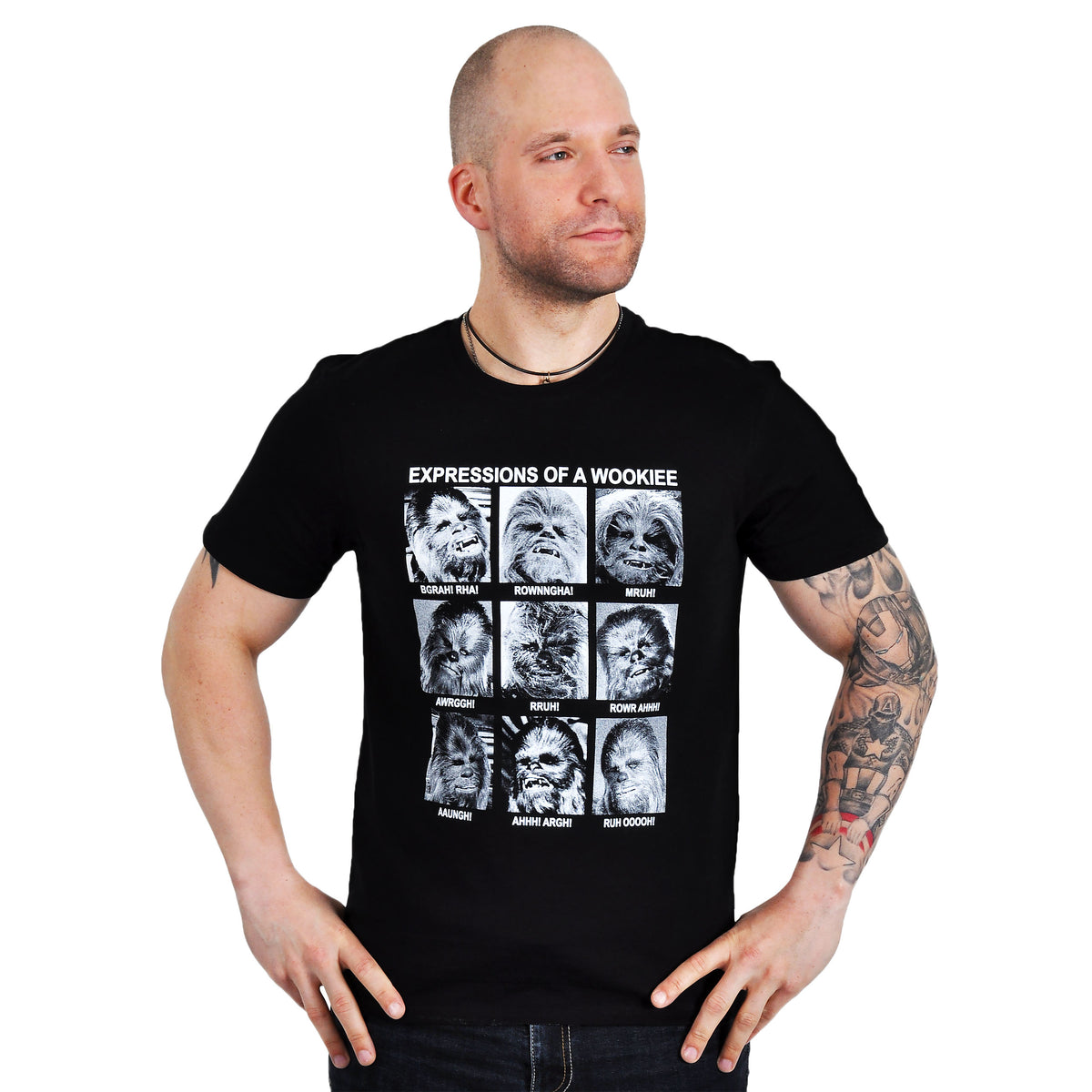 Produktbild Star Wars - Wookiee Expressions T-Shirt schwarz