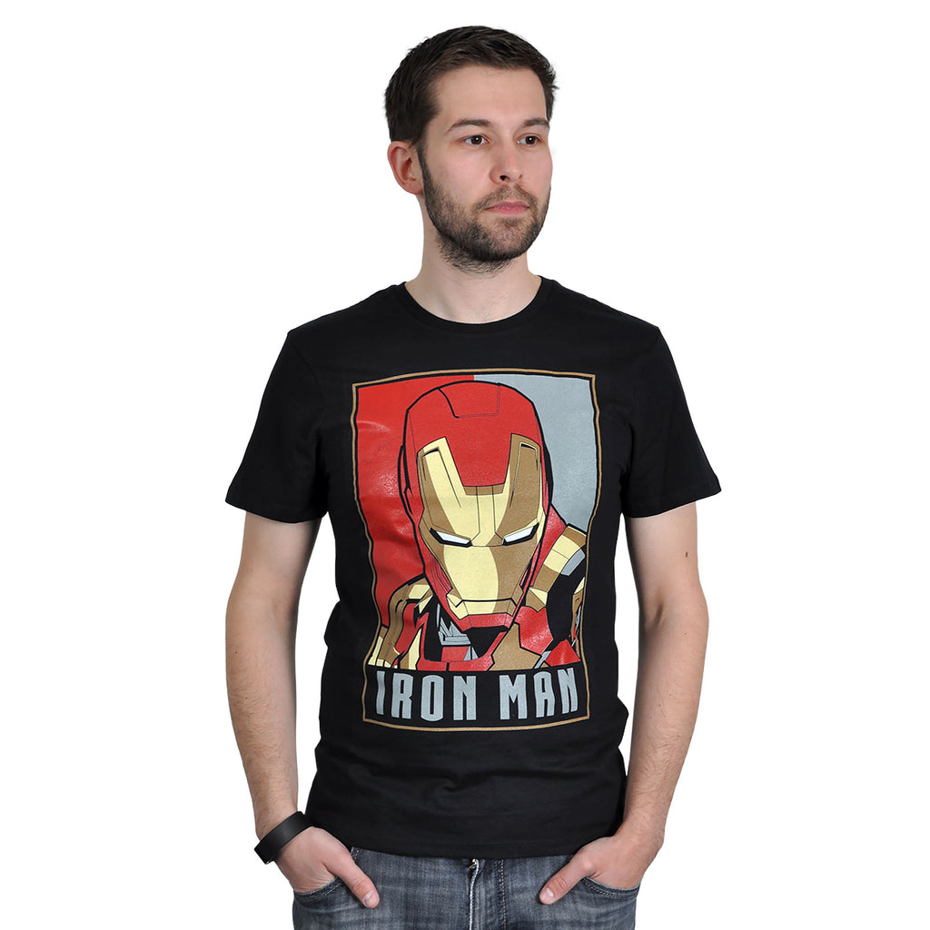 Produktbild Iron Man - Poster T-Shirt schwarz