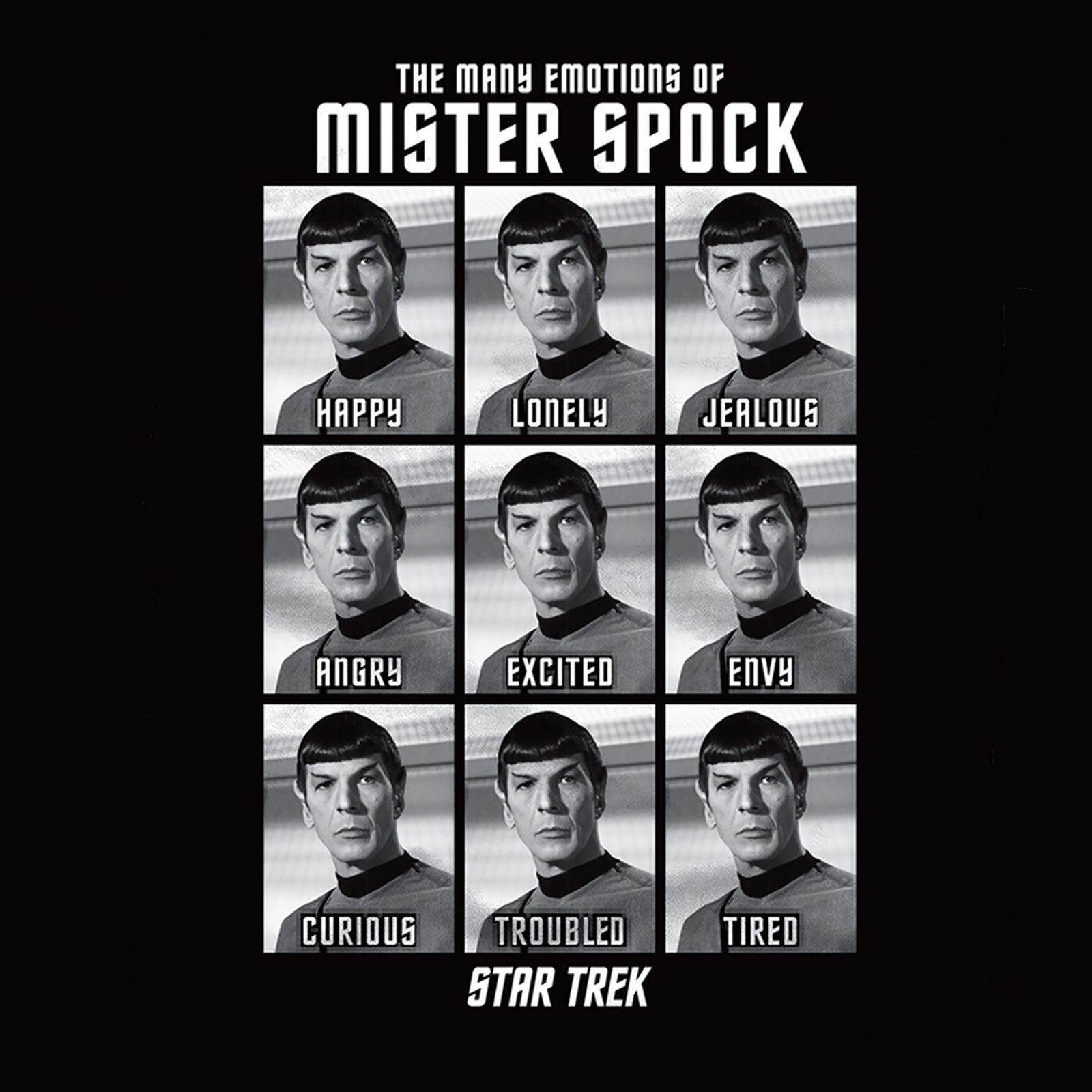 Produktbild Star Trek - Emotions of Mister Spock T-Shirt schwarz