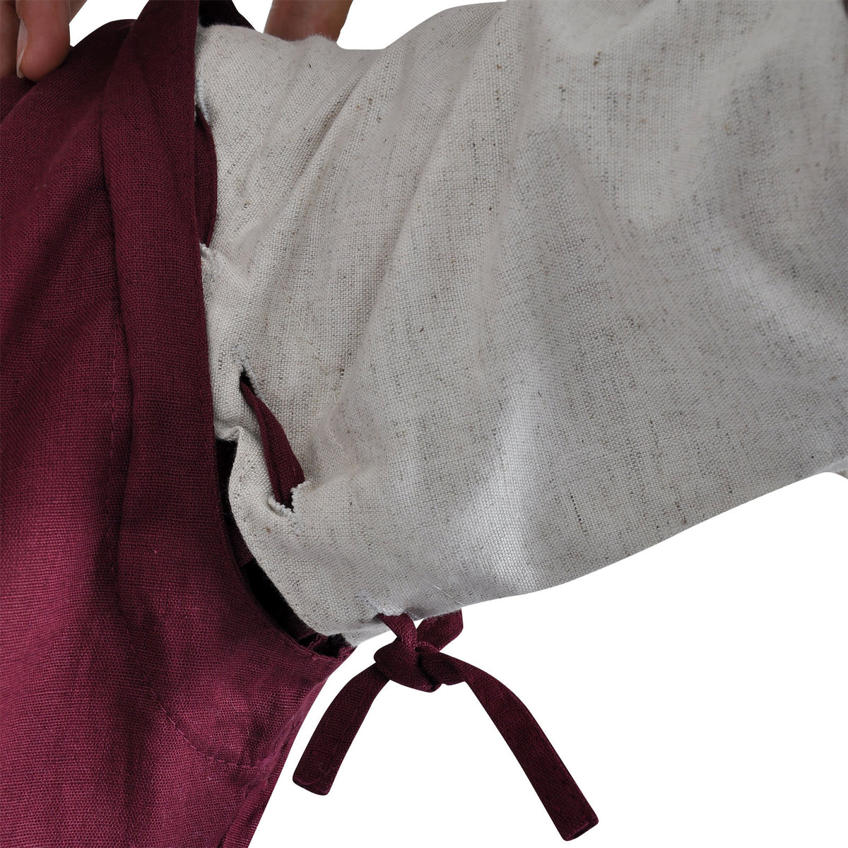 Product image Medieval Dress Applonia with detachable sleeves natural-bordeaux
