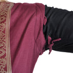 Produktbild Mittelalter Kleid Applonia mit abnehmbaren Ärmeln schwarz-bordeaux