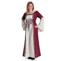 Produktbild Mittelalter Kleid Brigitta natur-bordeaux