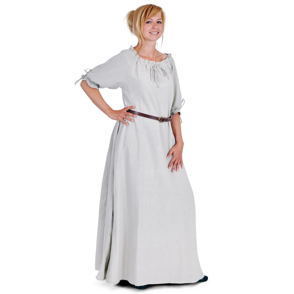 Produktbild Mittelalter Kleid Kurzarm natur