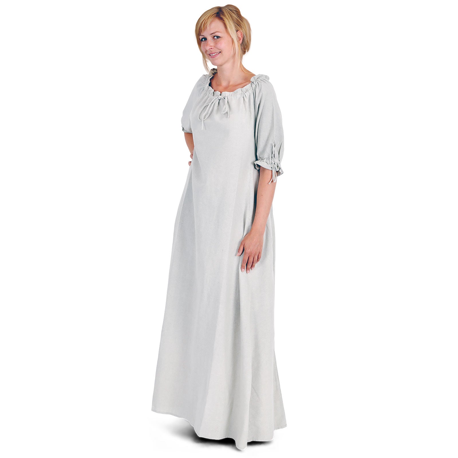 Produktbild Mittelalter Kleid Kurzarm natur