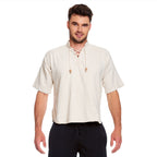 Produktbild Mittelalter Hemd Erik Kurzarm beige