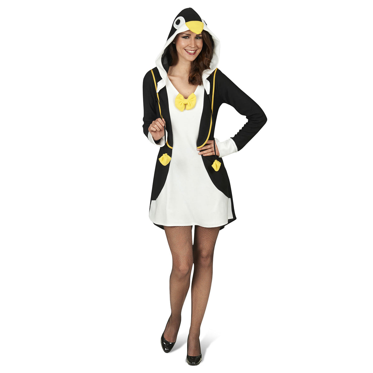 Produktbild Pinguin Kostümkleid mit Kapuze