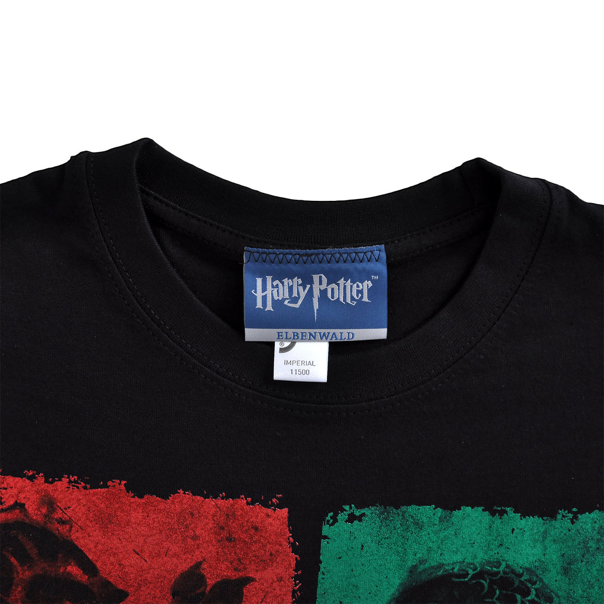 Produktbild Harry Potter - Hogwarts Wappen distressed T-Shirt schwarz