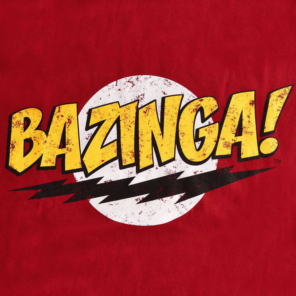 Produktbild Big Bang Theory - Bazinga Full Size T-Shirt rot