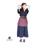 Produktbild Mittelalter Kleid Agga mit Schürze schwarz