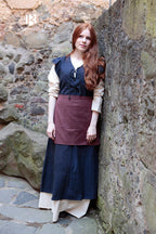 Produktbild Mittelalter Kleid Agga mit Schürze blau