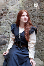 Produktbild Mittelalter Kleid Agga mit Schürze blau