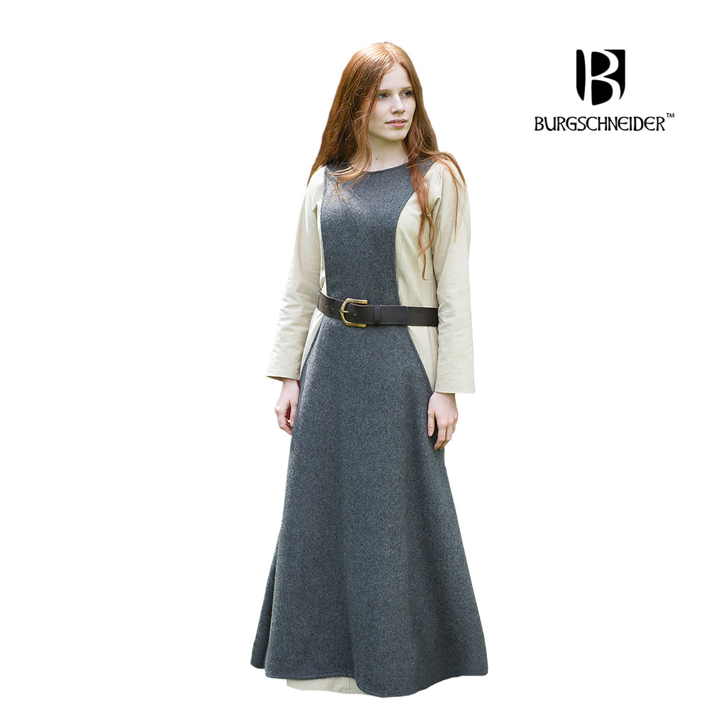 Produktbild Mittelalter Überkleid Surcot Albrun grau