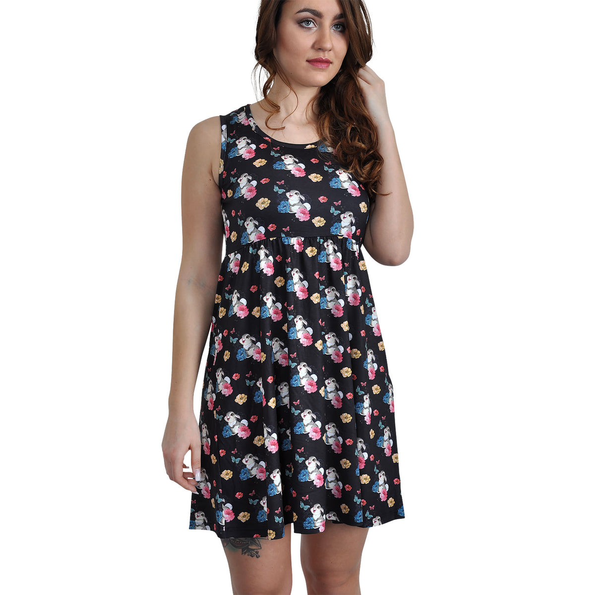 Produktbild Bambi - Klopfer Flower Power Minikleid schwarz