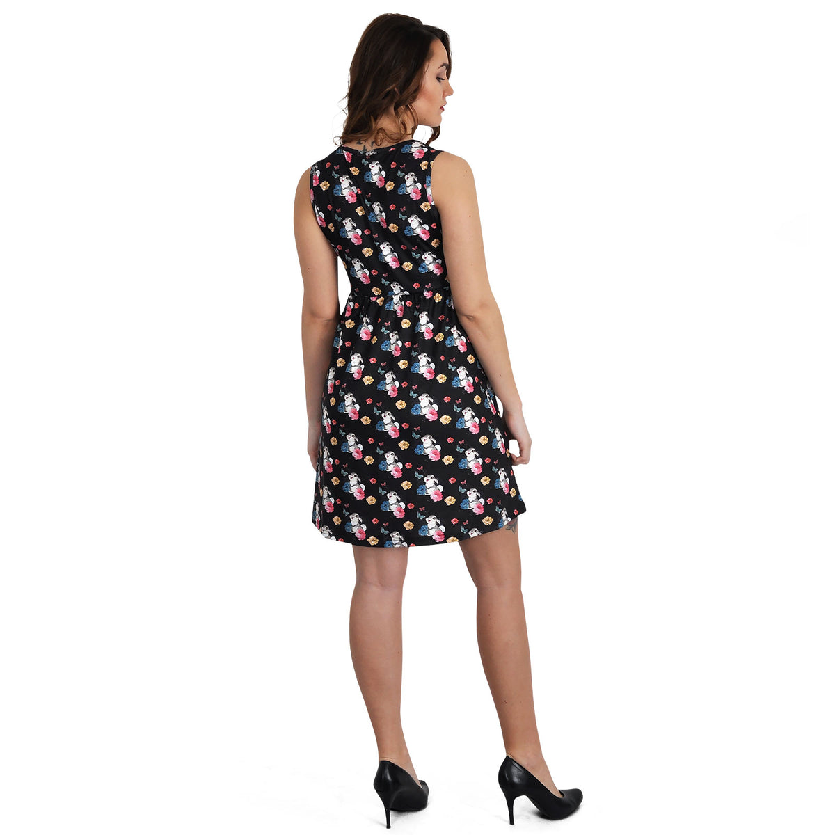 Produktbild Bambi - Klopfer Flower Power Minikleid schwarz