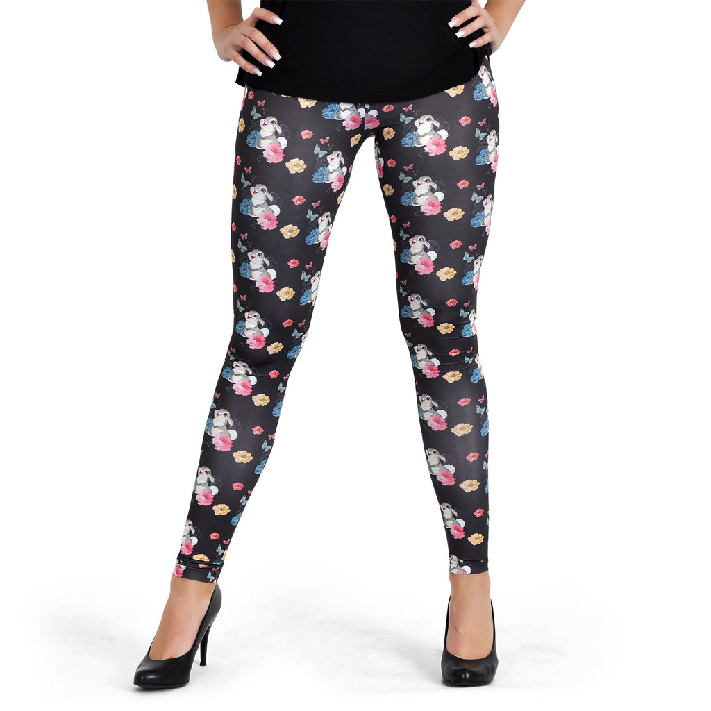 Produktbild Bambi - Klopfer Flower Power Leggings schwarz