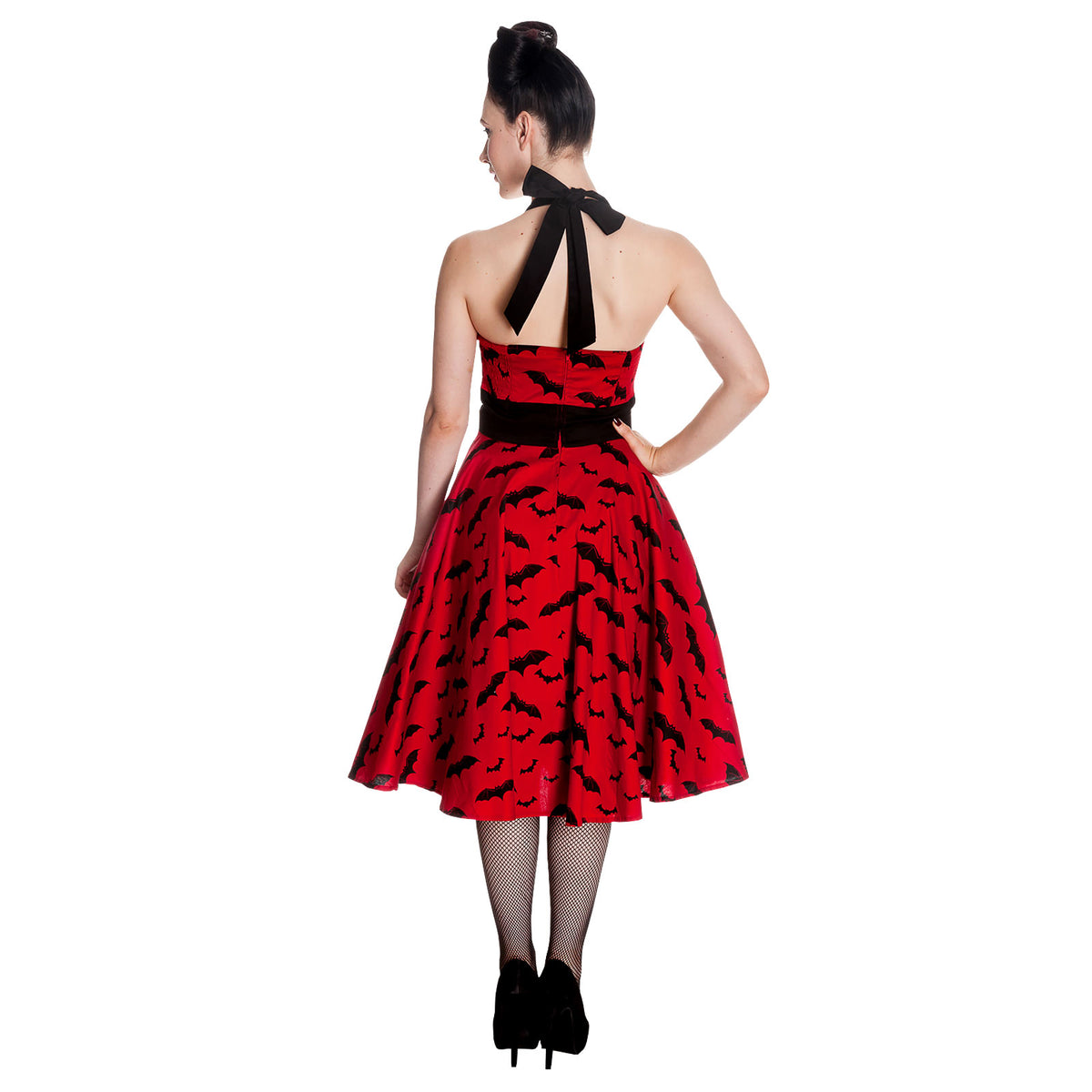 Produktbild Rockabilly-Kleid Bat rot-schwarz