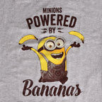 Produktbild Minions - Powered By Bananas Girlie Shirt grau