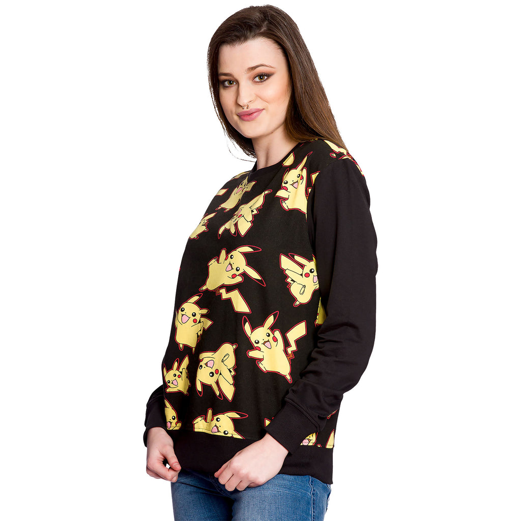 Produktbild Pokemon - Pikachu Sweater All Over Print schwarz