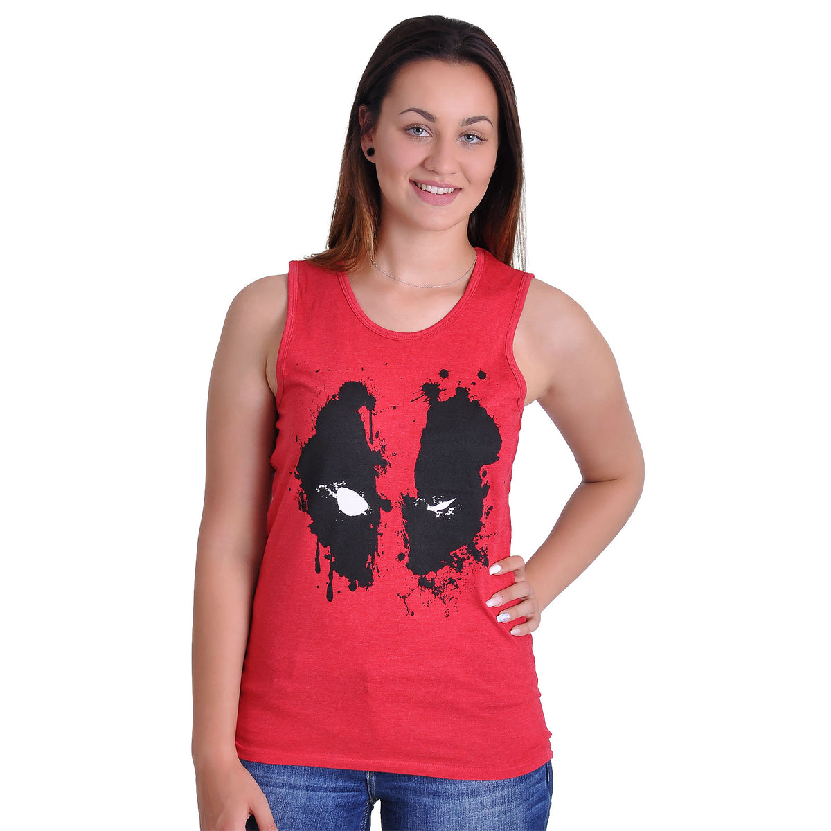 Produktbild Deadpool - Splash Head Tank Top rot