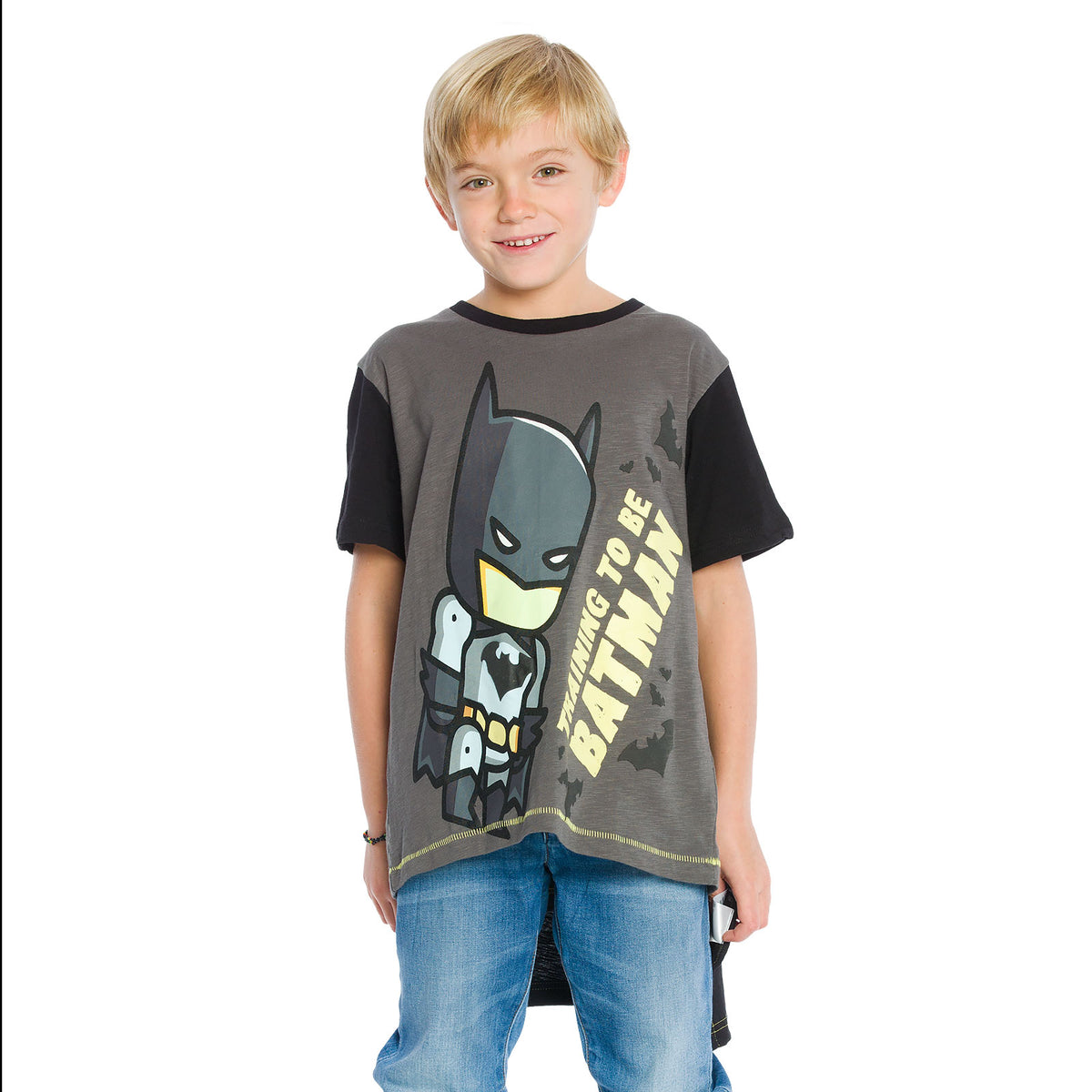 Product image Batman - Children's T-Shirt with Cape black