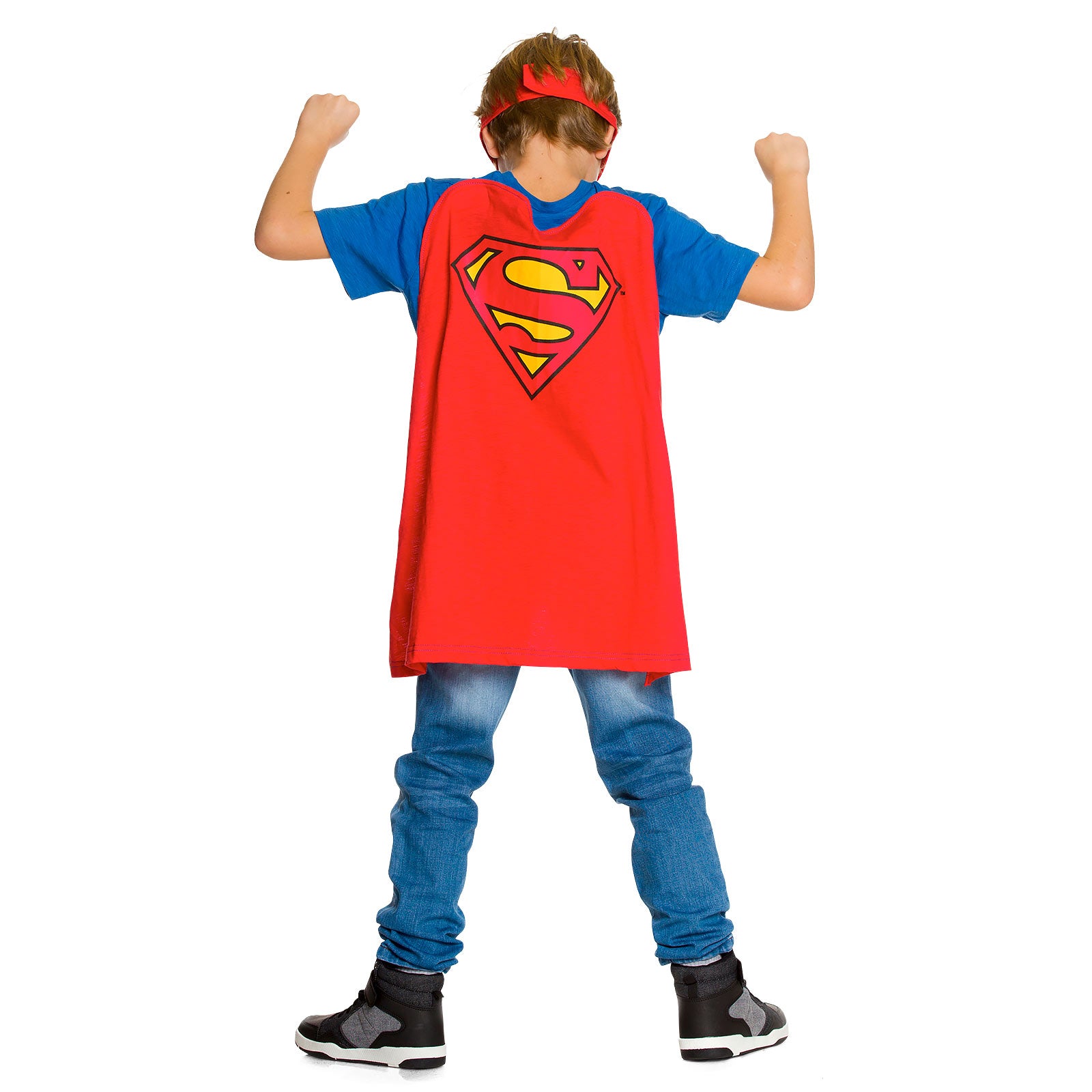 Produktbild Superman - Kinder T-Shirt mit Cape & Augenmaske