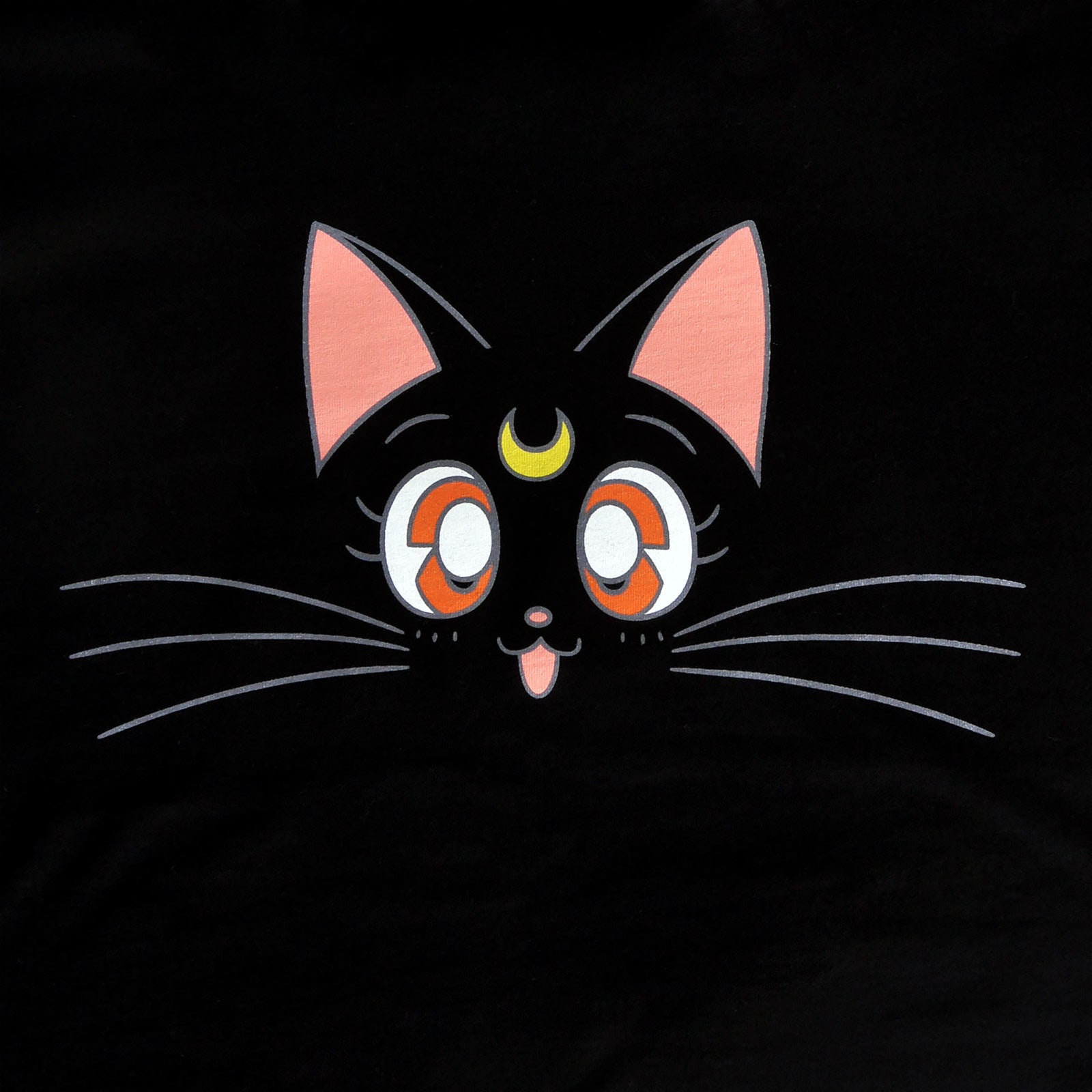 Produktbild Sailor Moon - Luna Girlie Shirt schwarz