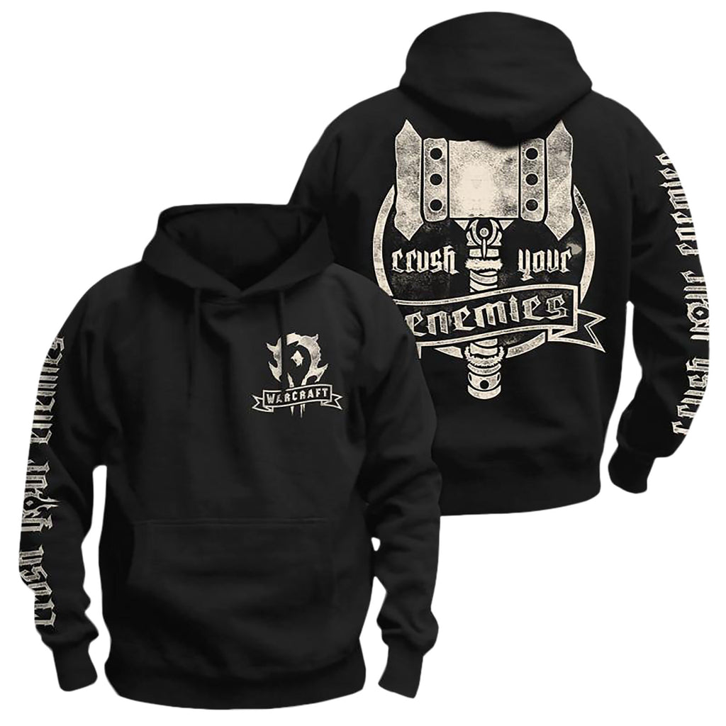 Produktbild Warcraft - Crush Your Enemies Kapuzenpullover schwarz