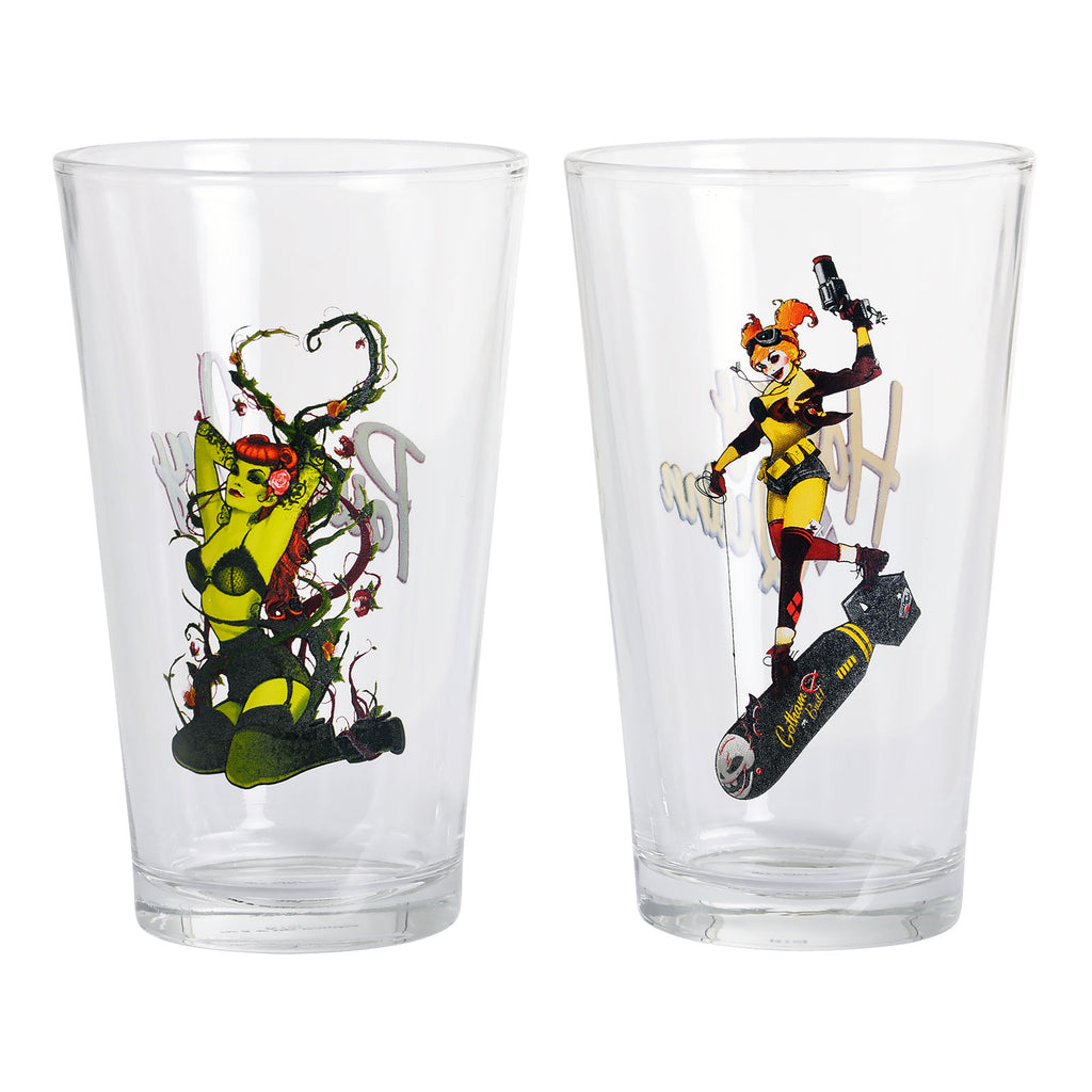 Produktbild DC Comics - Harley Quinn und Poison Ivy Gläserset