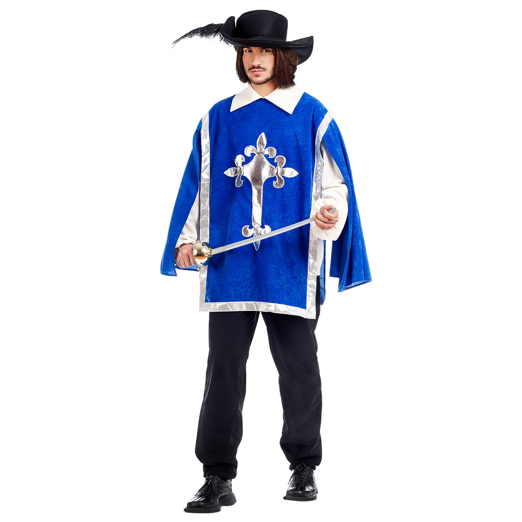 Produktbild Königliches Musketier - Kostüm Herren blau