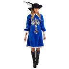 Produktbild Königliche Musketierlady - Kostüm Damen blau
