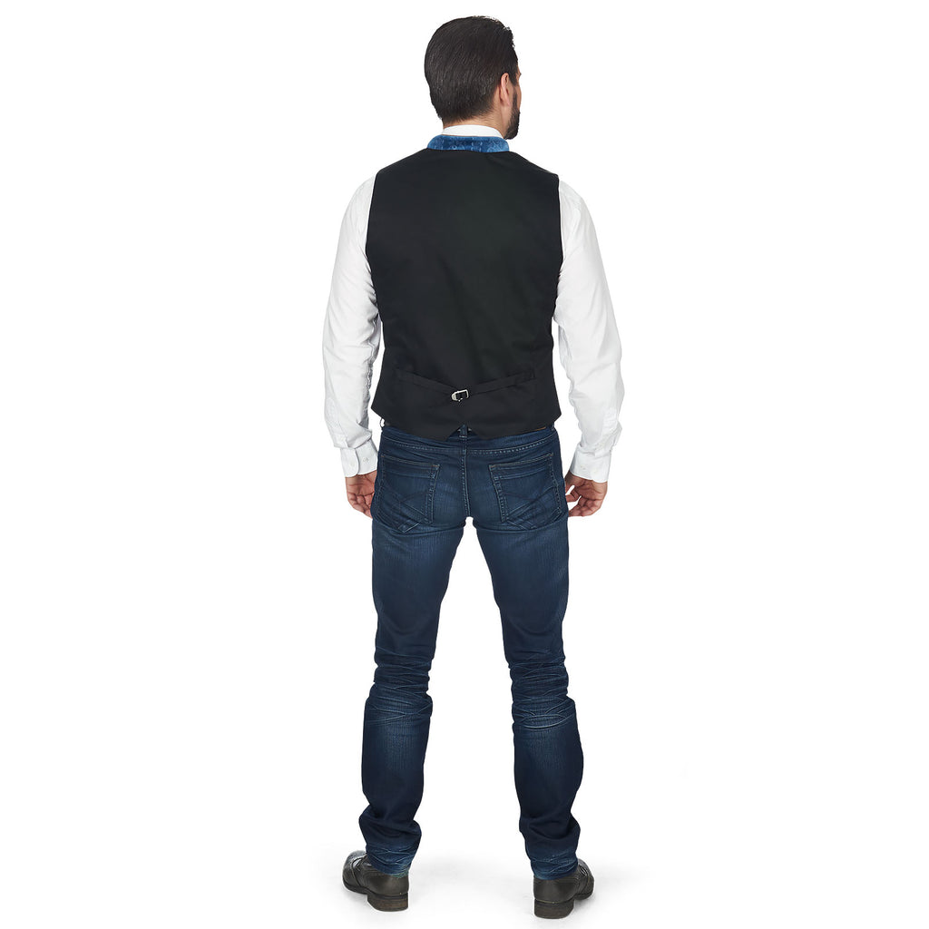 Produktbild Trachtenweste Herren mit Muster - blau