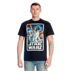 Produktbild Star Wars - Retro Movie Poster T-Shirt schwarz