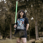 Produktbild Star Wars - Retro Movie Poster T-Shirt schwarz