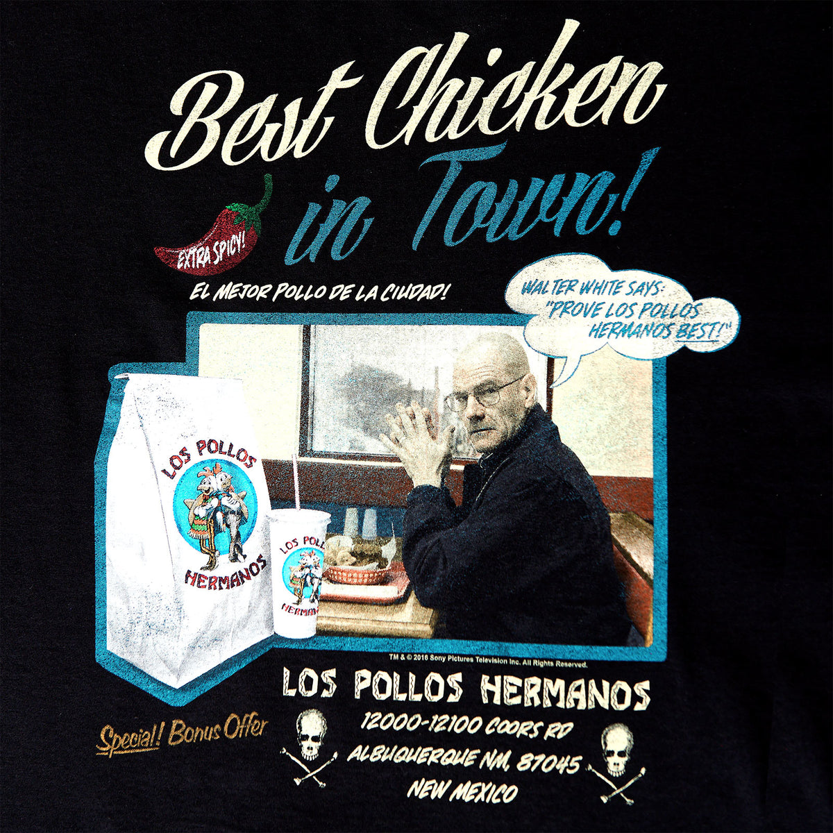 Produktbild Breaking Bad - Los Pollos Hermanos Best Chicken T-Shirt schwarz