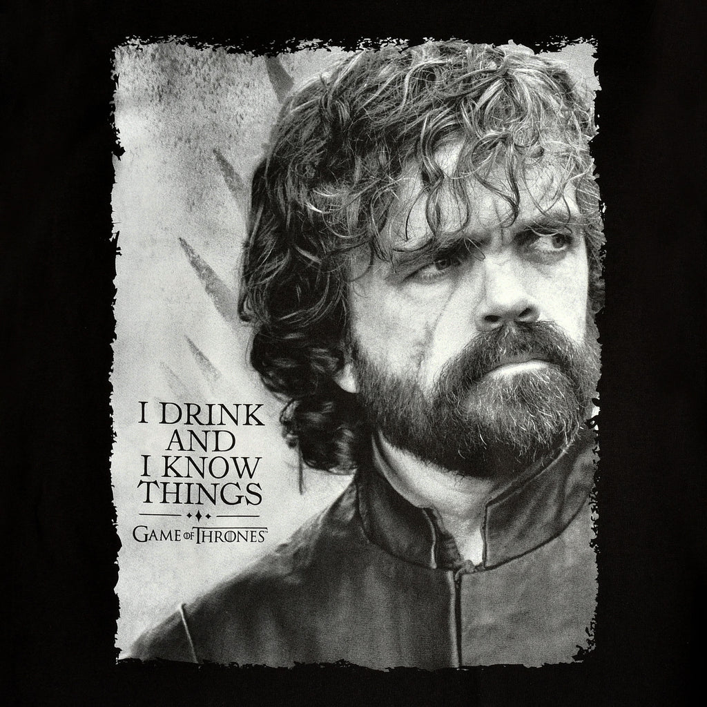 Produktbild Game of Thrones - Tyrion Drink And Know Things T-Shirt schwarz
