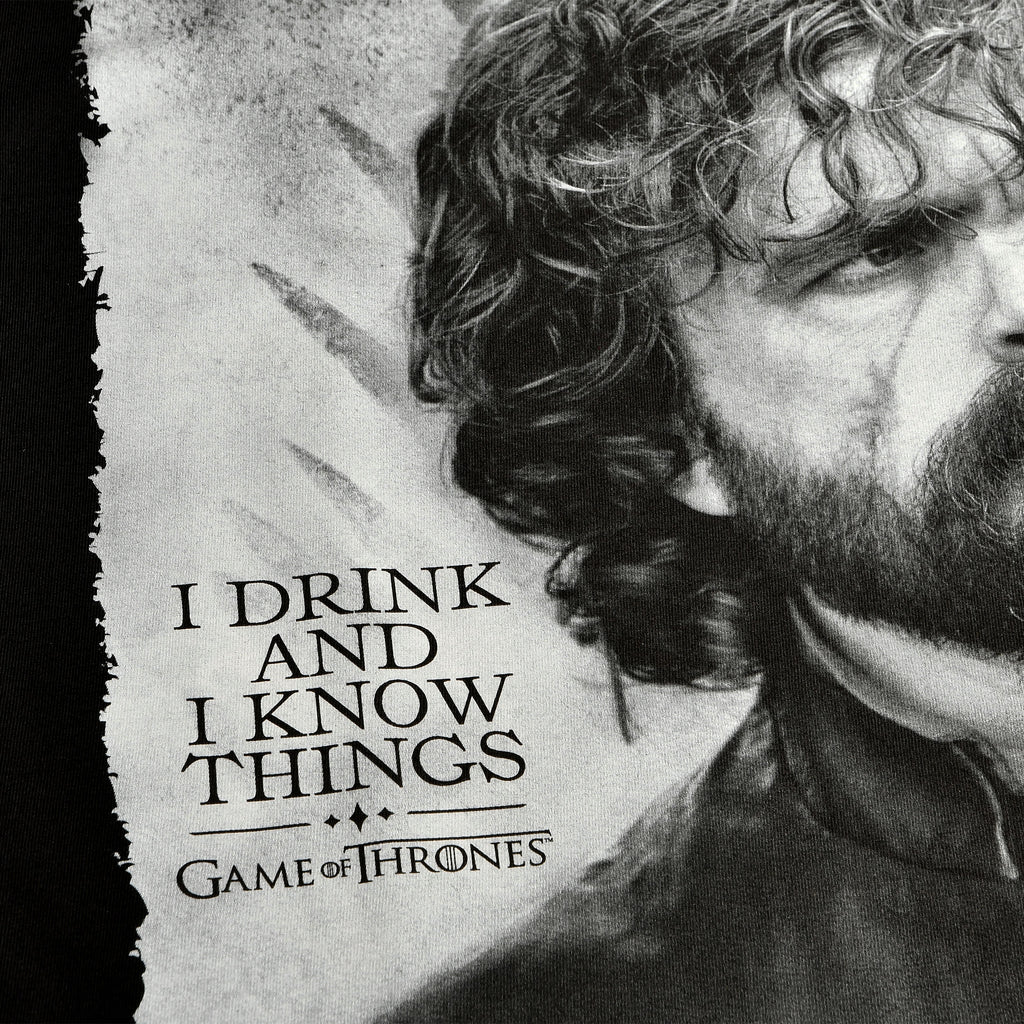 Produktbild Game of Thrones - Tyrion Drink And Know Things T-Shirt schwarz