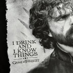 Produktbild Game of Thrones - Tyrion Drink And Know Things T-Shirt schwarz