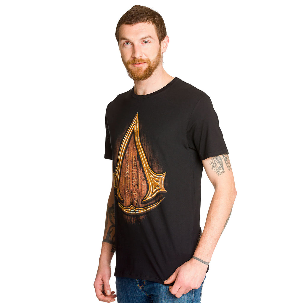 Produktbild Assassins Creed - Insignia Wood T-Shirt schwarz