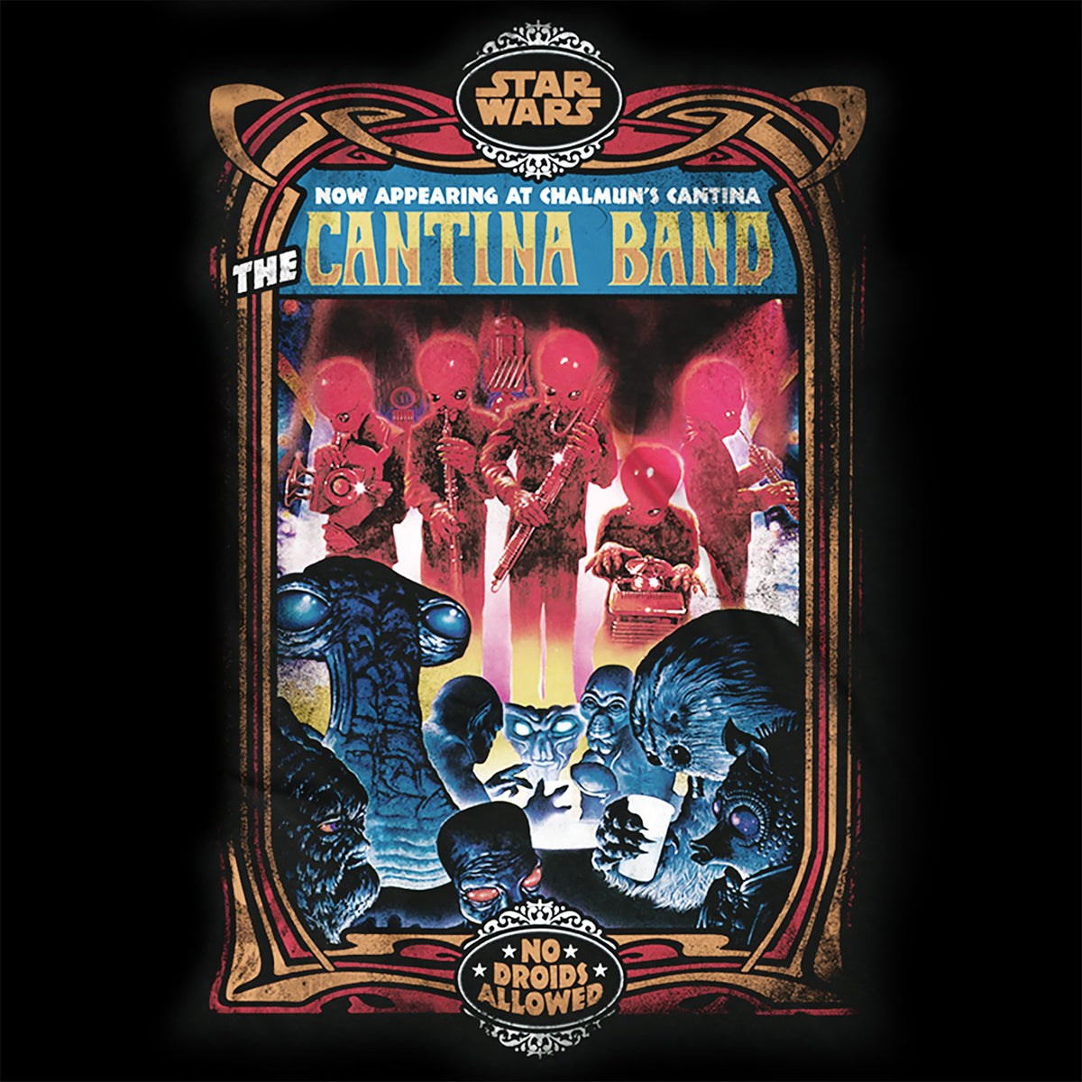 Produktbild Star Wars - Chalmuns Cantina Band T-Shirt schwarz