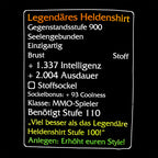 Product image Level-110-Item: Legendary Hero T-Shirt