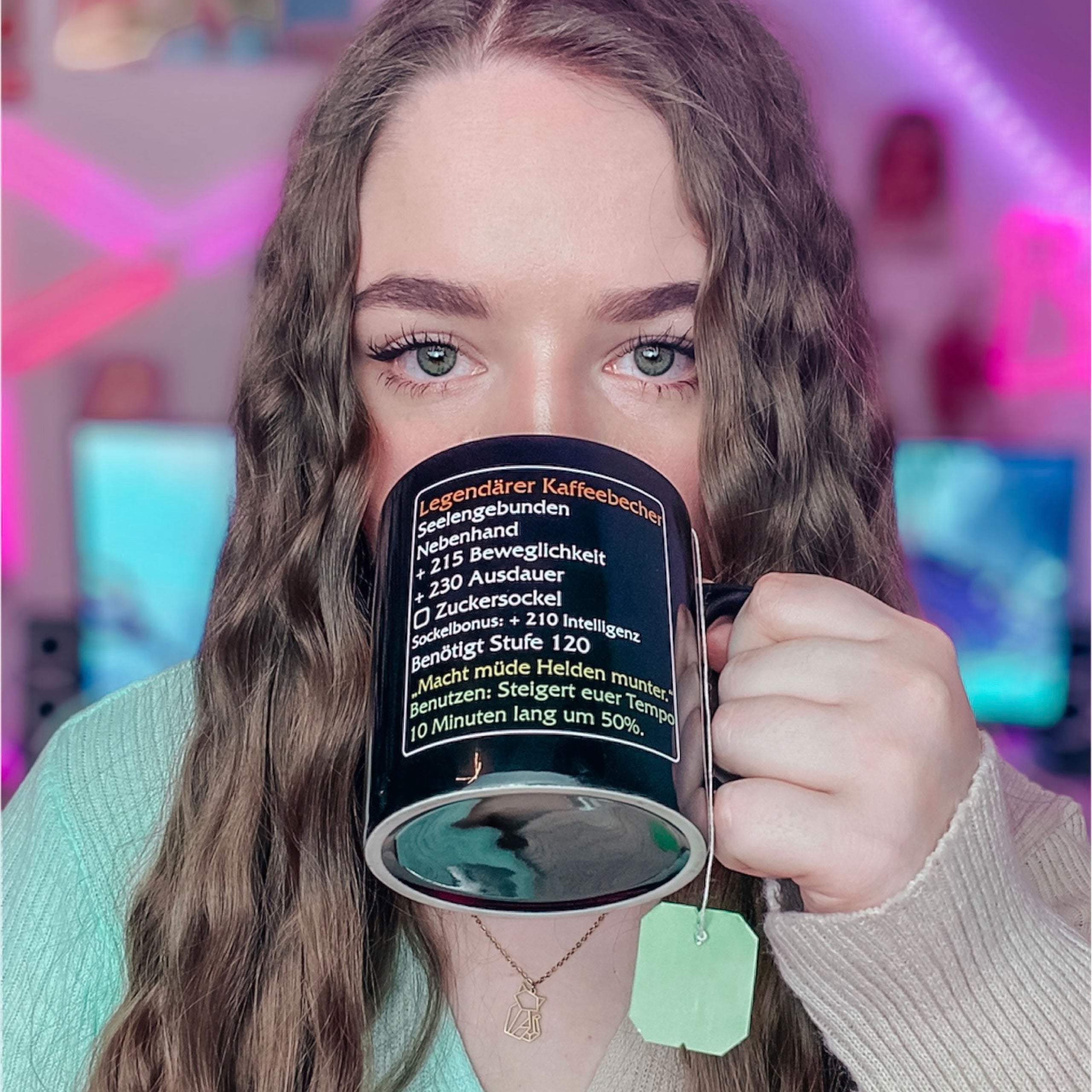 Produktbild Legendärer Kaffeebecher - MMO Item Fan Tasse Level 120