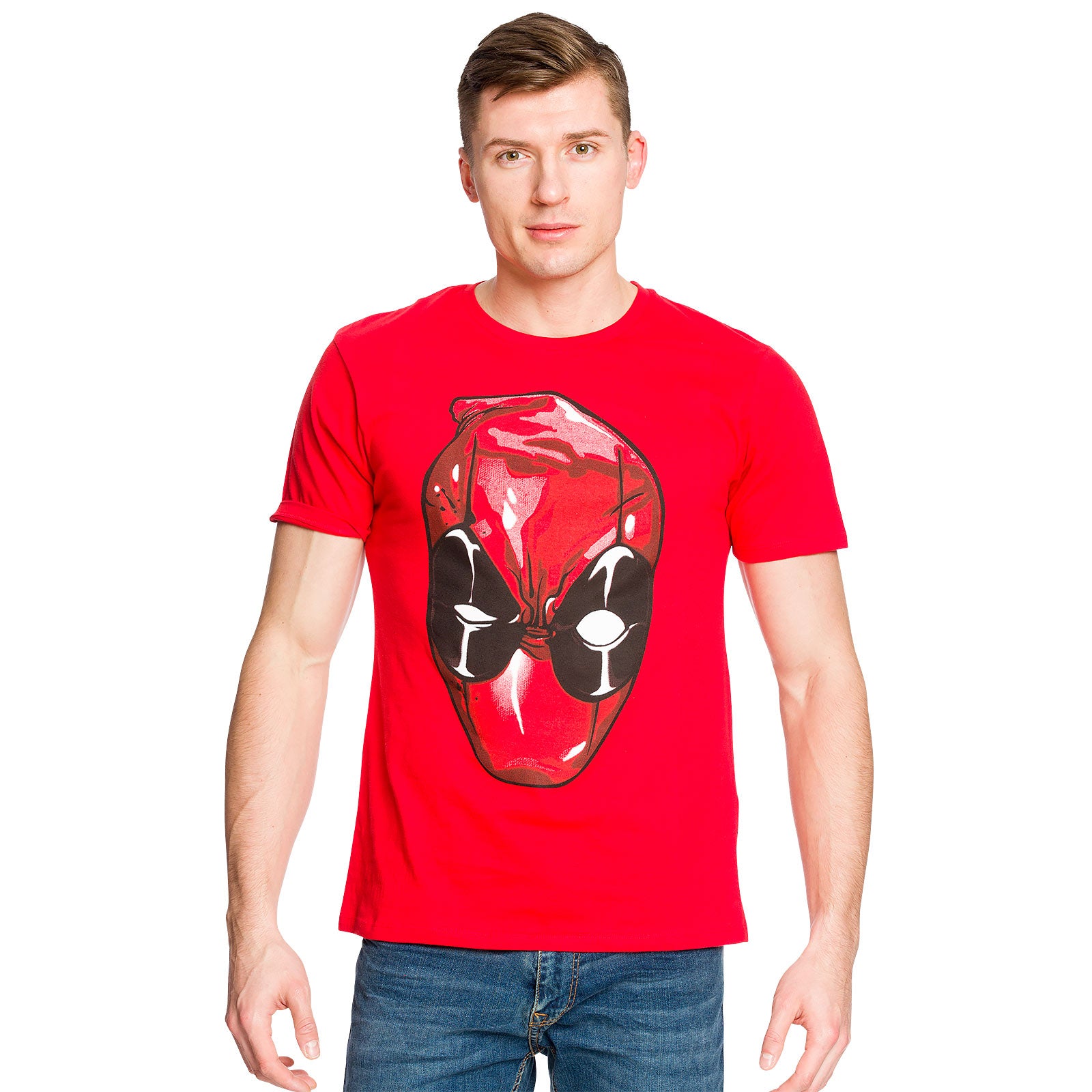 Produktbild Deadpool - Head T-Shirt rot