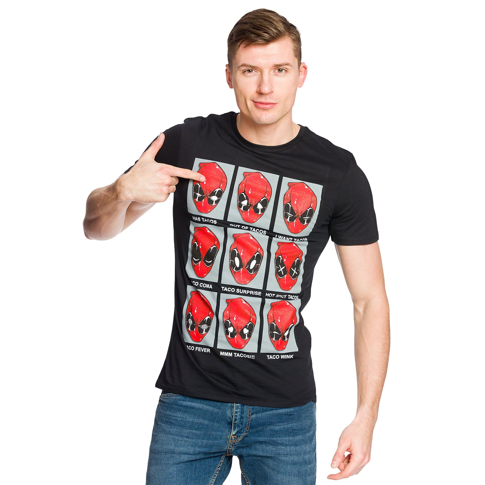 Produktbild Deadpool - Emotions T-Shirt schwarz