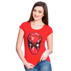 Produktbild Deadpool - Head Girlie Shirt rot