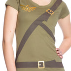 Produktbild Zelda - Link Cosplay Girlie Shirt oliv