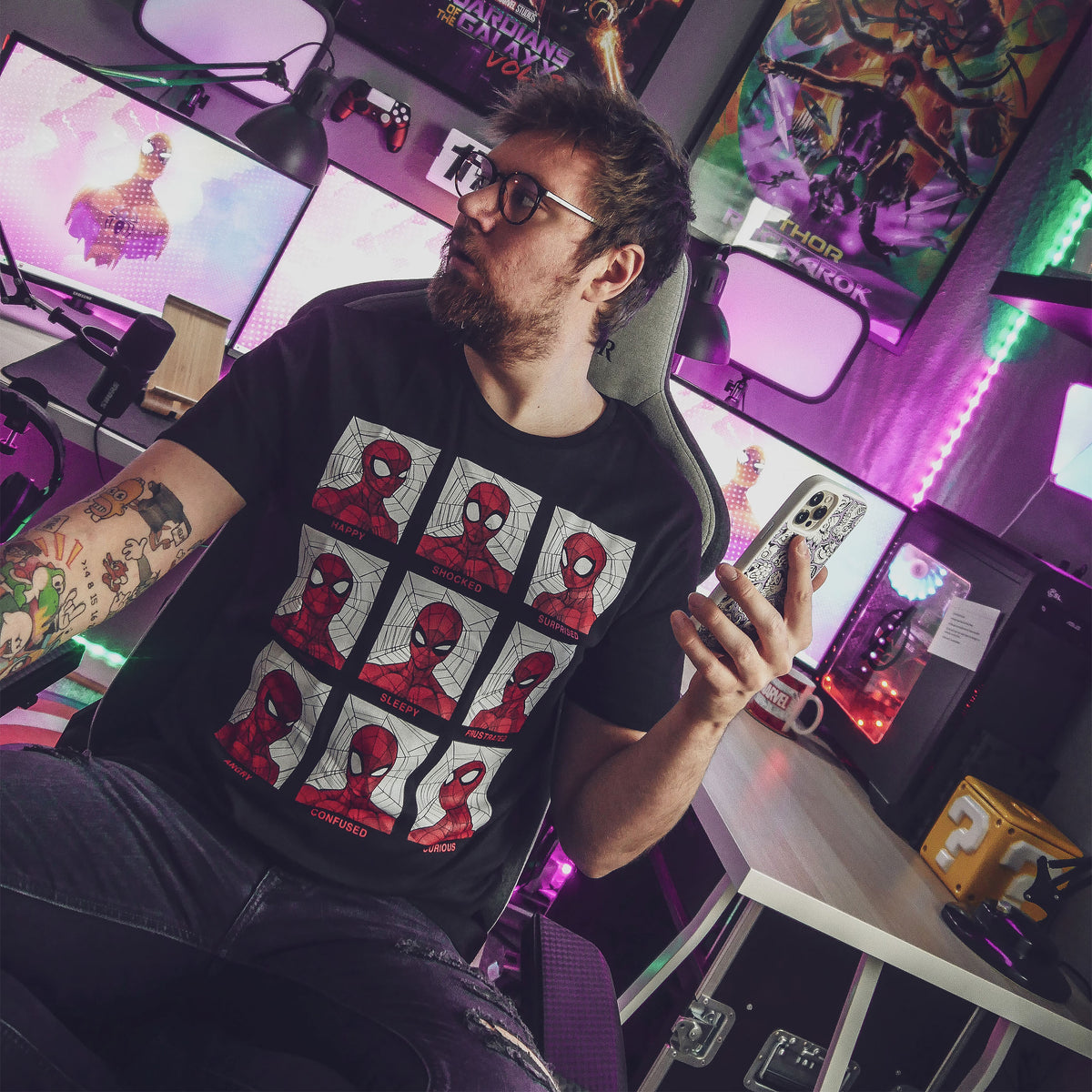 Produktbild Spider-Man - Emotions T-Shirt schwarz