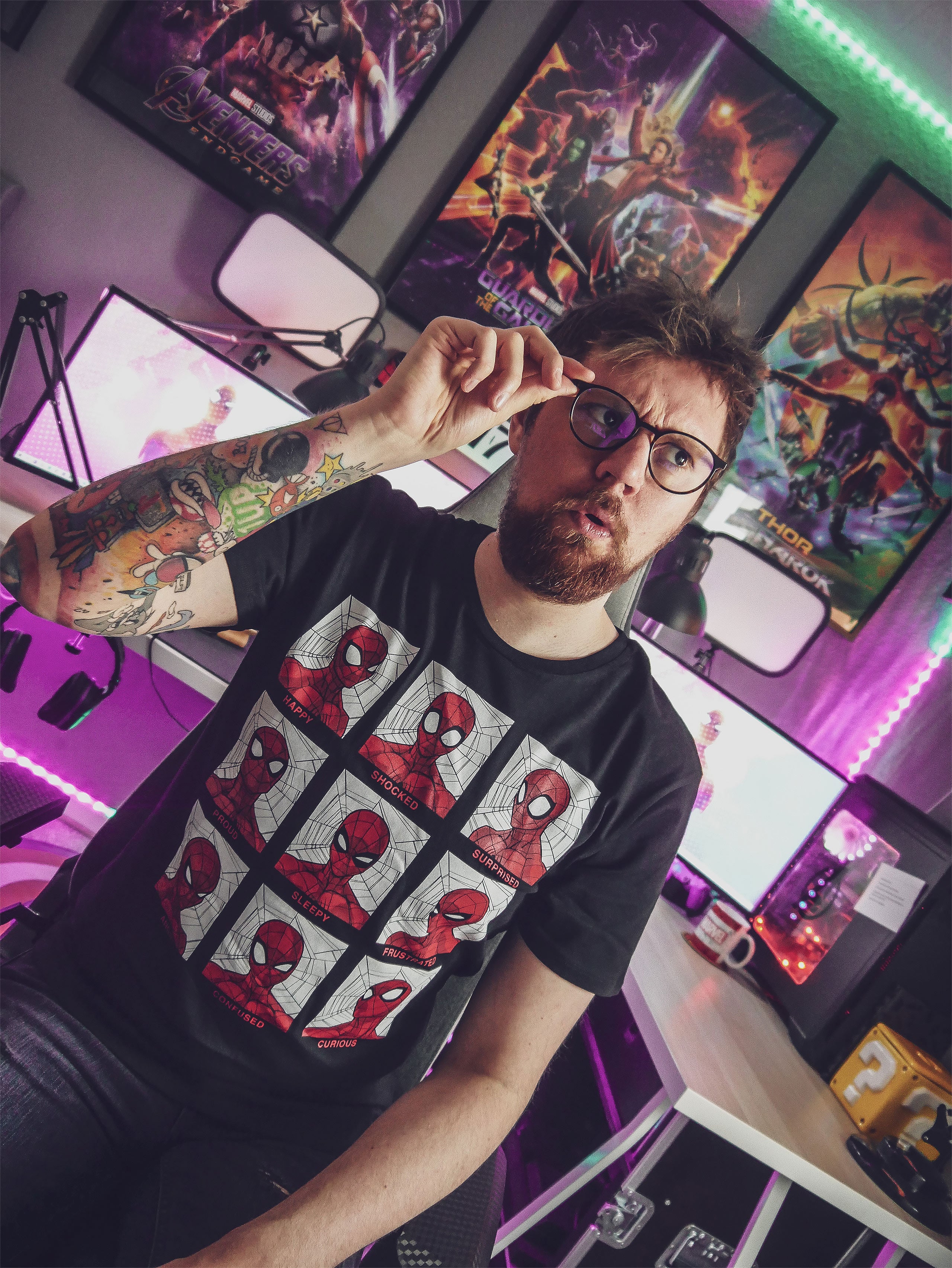 Produktbild Spider-Man - Emotions T-Shirt schwarz