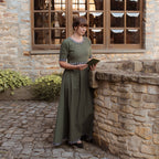 Produktbild Mittelalter Kleid Ennlin mit Kurzarm grün