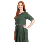 Produktbild Mittelalter Kleid Ennlin mit Kurzarm grün