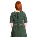 Produktbild Mittelalter Kleid Ennlin mit Kurzarm grün